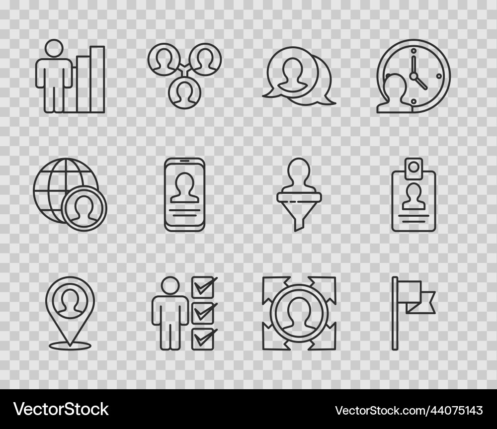 Set line location with person marker speech Set line location with person marker speech Vector Image