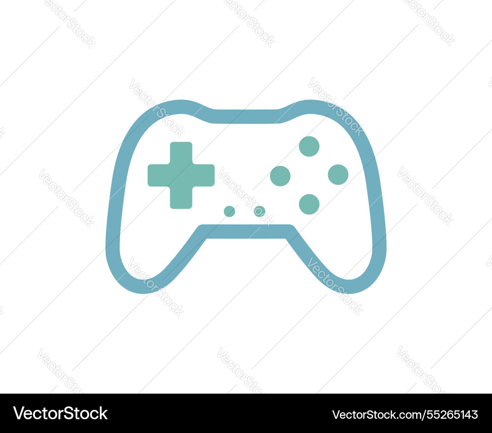 Simple minimalist of a game controller perfect vector image