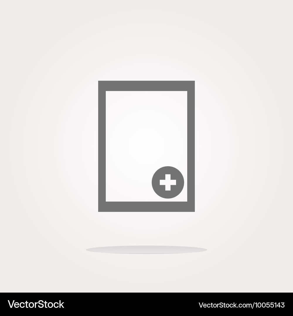 Text file sign icon add document symbol vector image
