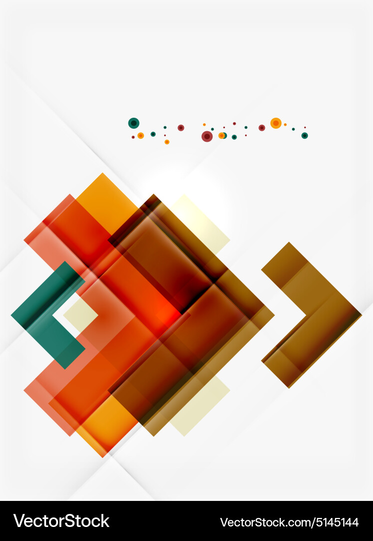 Clean colorful unusual geometric pattern design Vector Image