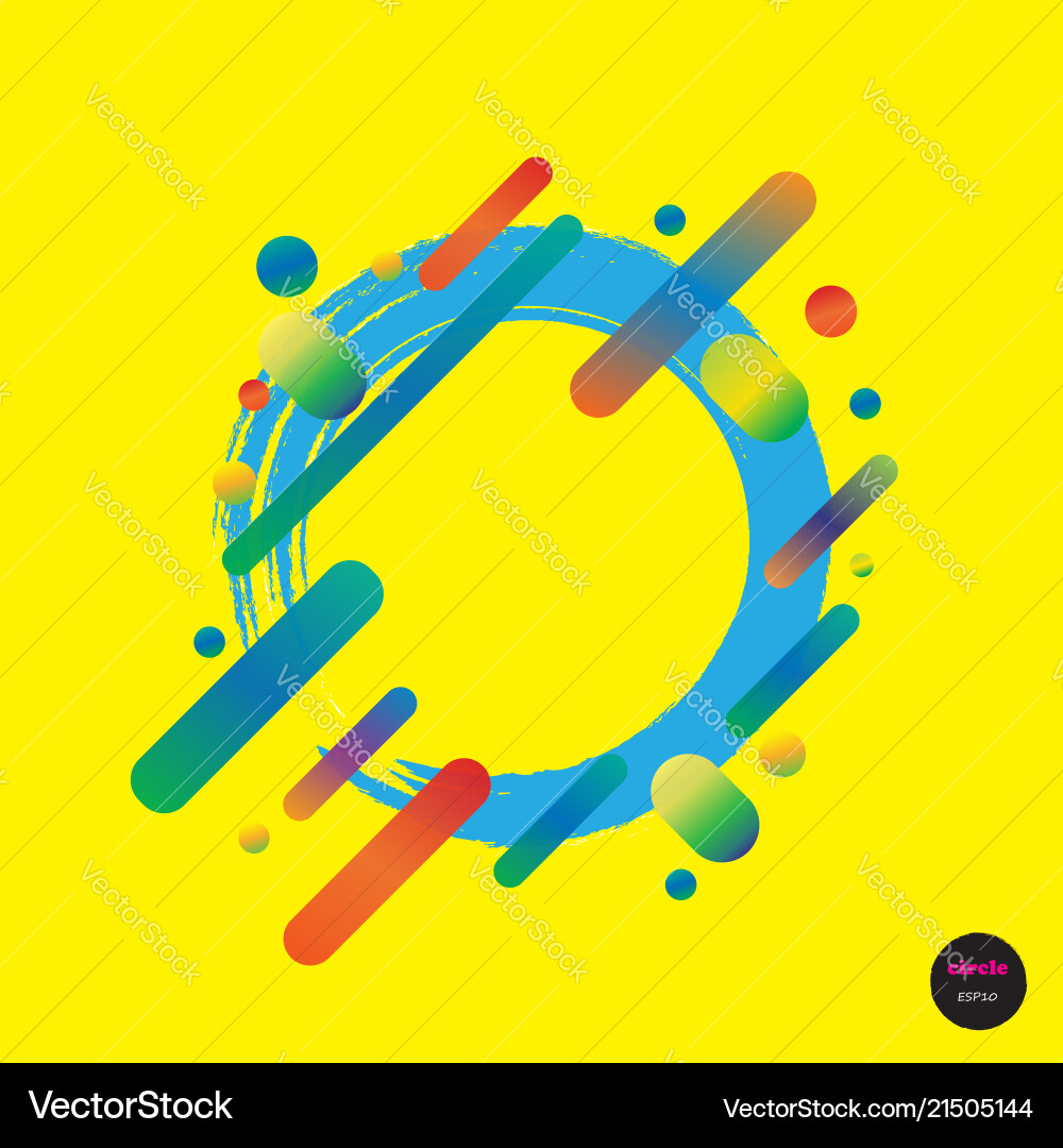 Design colorful circles elements template frame Design colorful circles elements template frame vector image