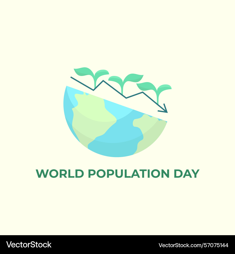 Earth with tree decline graph for global world Earth with tree decline graph for global world Vector Image