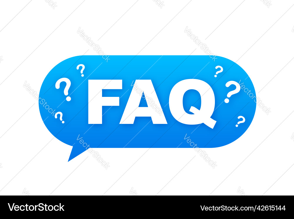 Frequently asked questions faq banner computer Frequently asked questions faq banner computer Vector Image