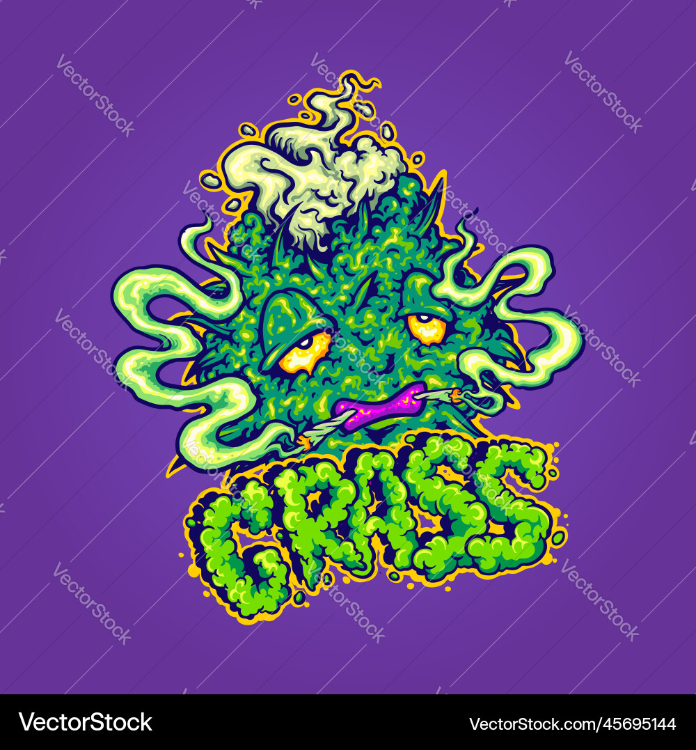 Raucher Cannabis Gelenk Grasblatt Pflanze mit Gras Raucher Cannabis Gelenk Grasblatt Pflanze mit Gras vektorbild