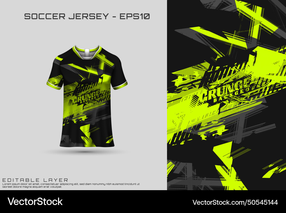 Sports jersey and t-shirt template vector image