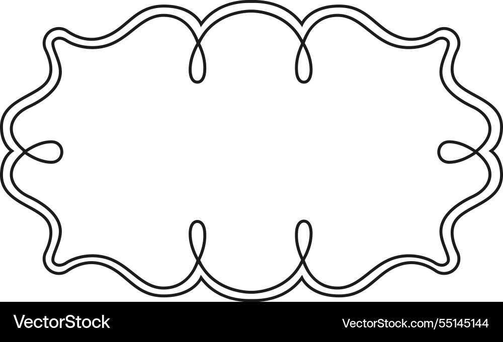 Wavy Doppellinien bilden ein elegantes Wavy Doppellinien bilden ein elegantes vektorbild