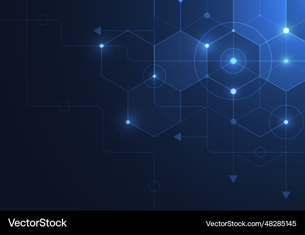 Abstract science template technology Abstract science template technology vector image