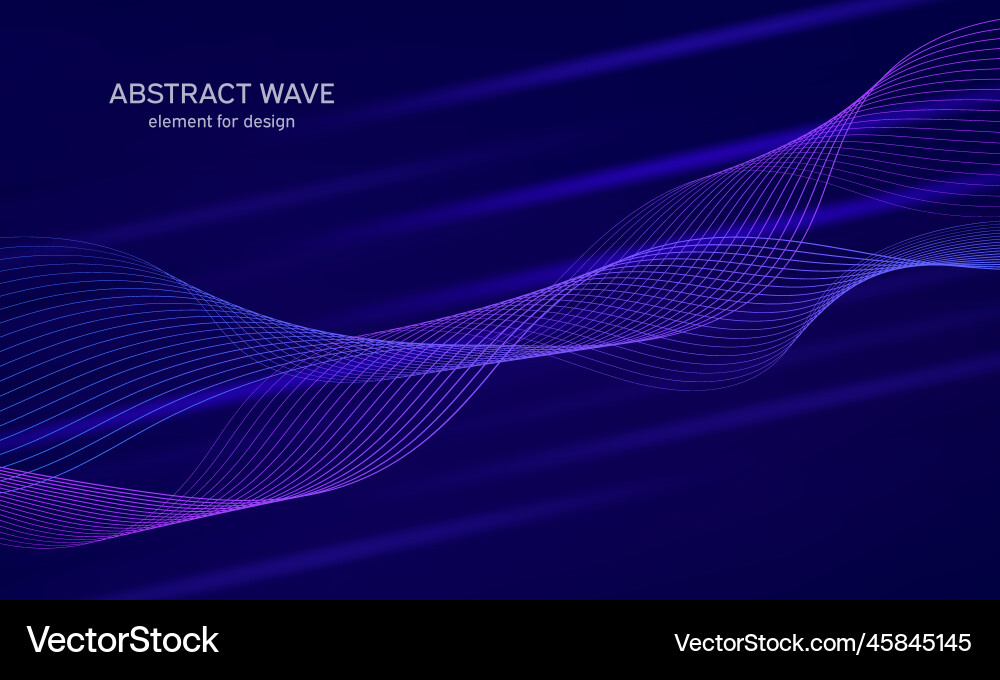 Abstract wave element for design digital vector image