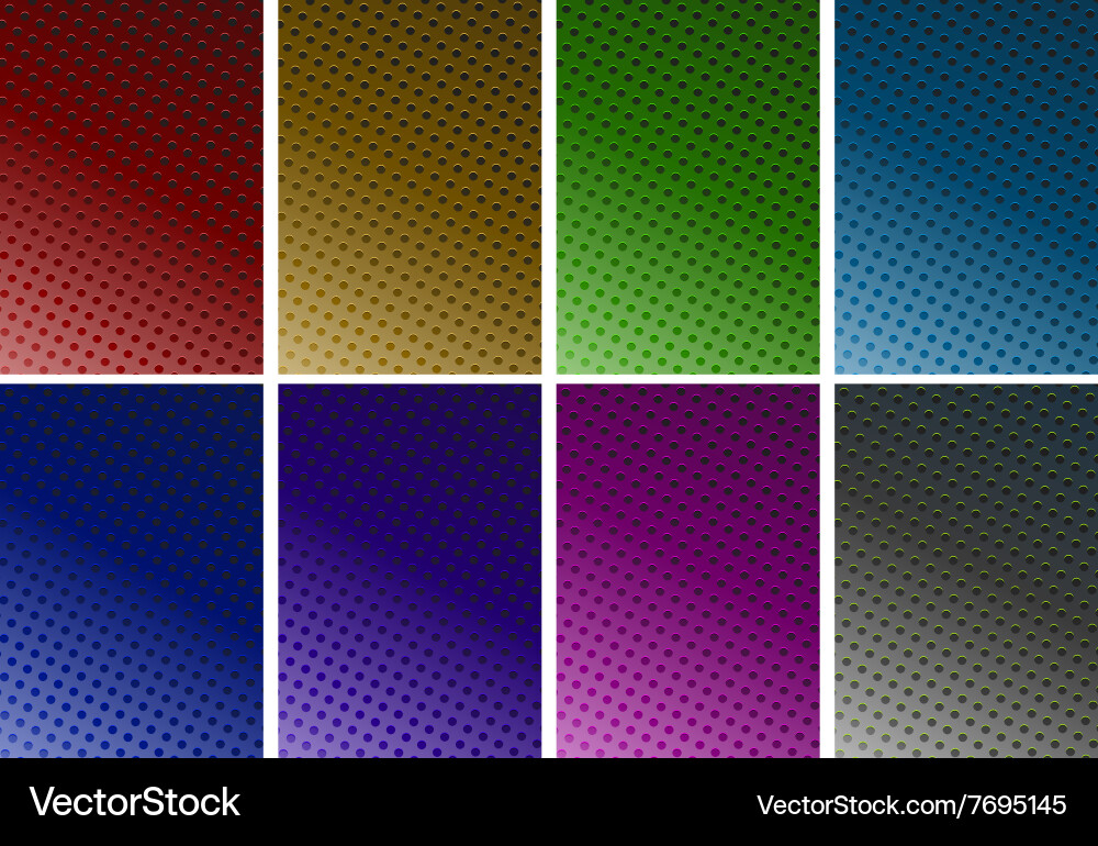 Background design with dots in six colors vector image