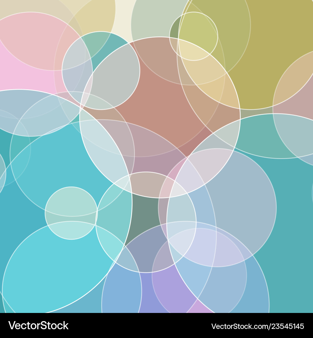 Circles abstract background vector image