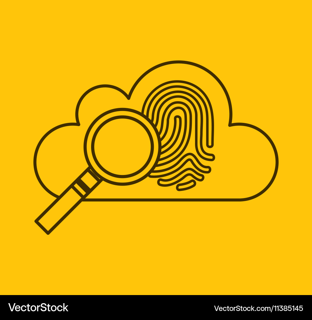 Cloud computing data storage Vector Image