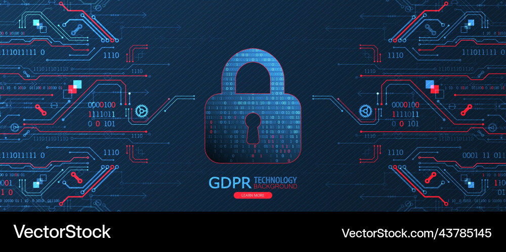 Cyber security or network protection system Vector Image