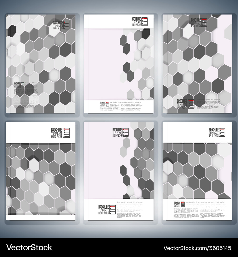Geometric backgrounds abstract hexagonal patterns Geometric backgrounds abstract hexagonal patterns vector image
