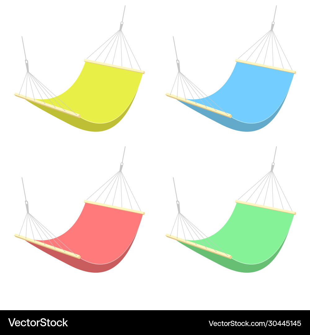 Hammock set Hammock set vector image
