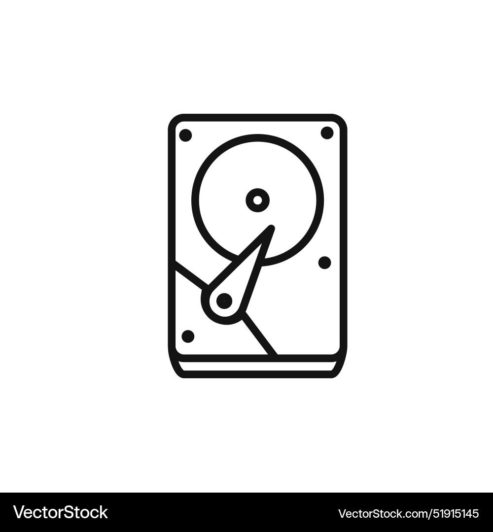 Hard disk drive icon set collection for web Hard disk drive icon set collection for web Vector Image