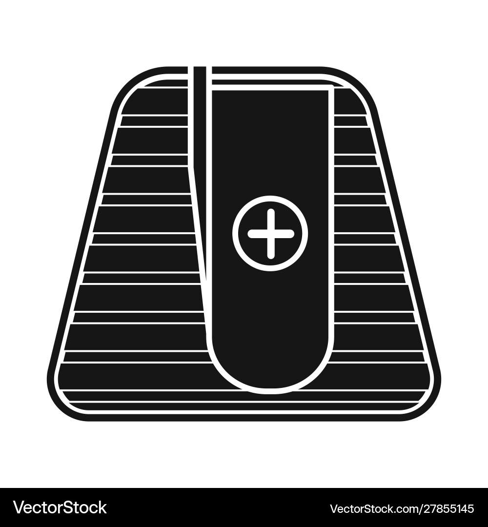 Isolated object sharpener and sharpen icon vector image