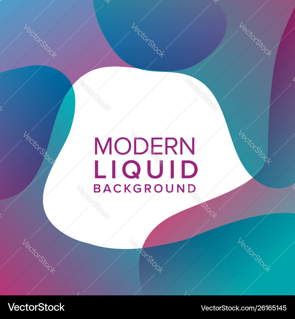 Liquid color background design fluid gradient Liquid color background design fluid gradient Vector Image