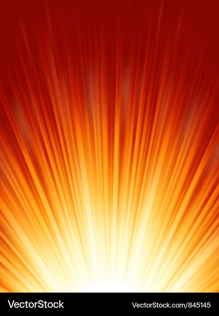Red Luminous Rays Background vector image