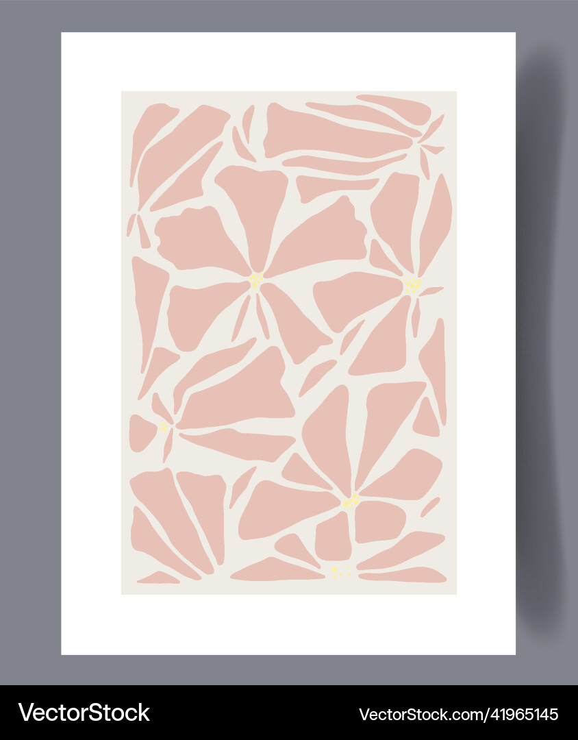 Scandinavian Abstract Print Set vector image