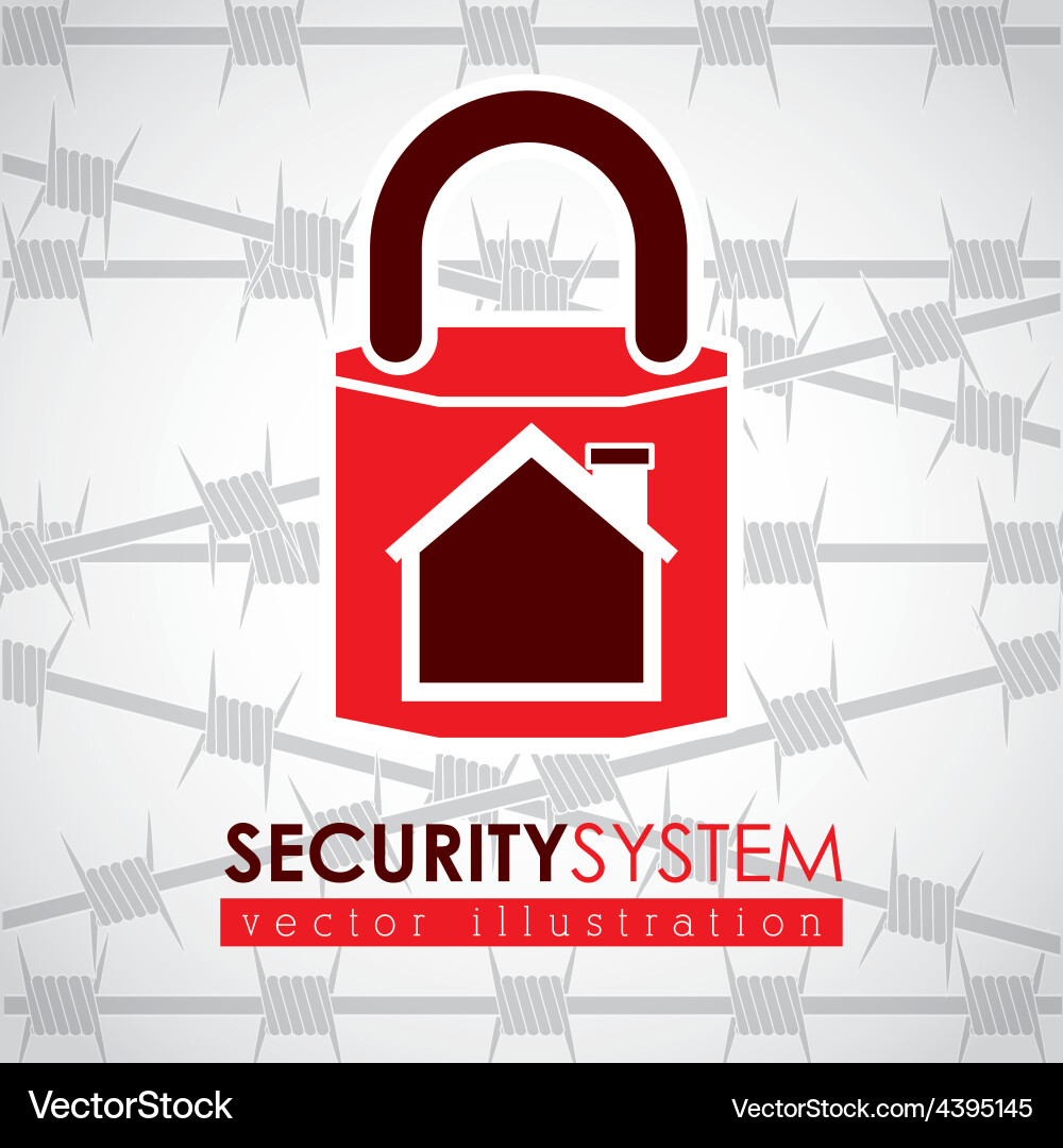 Security system design vector image
