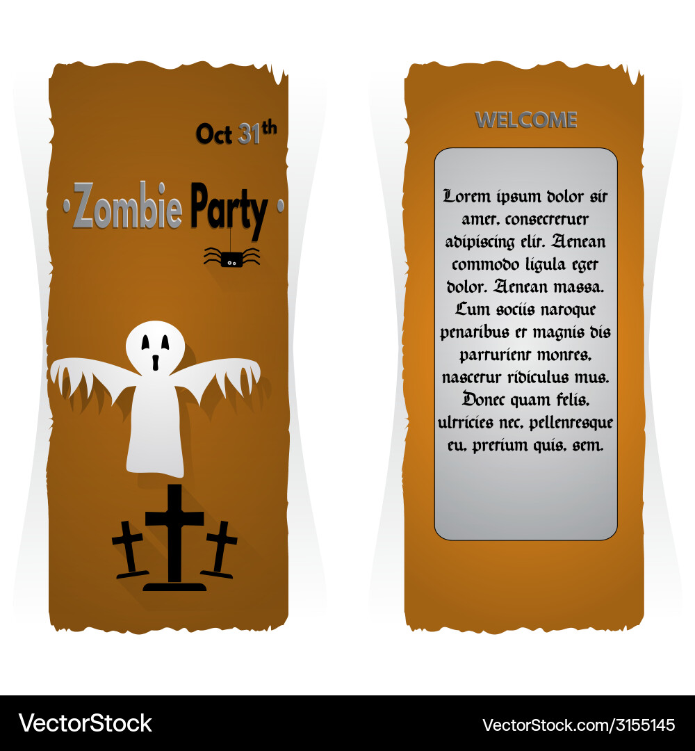 Website spooky header or banner set with halloween Vector Image
