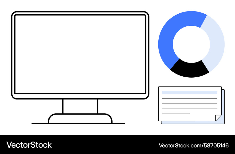 Data Analysis Dashboard Vector Image