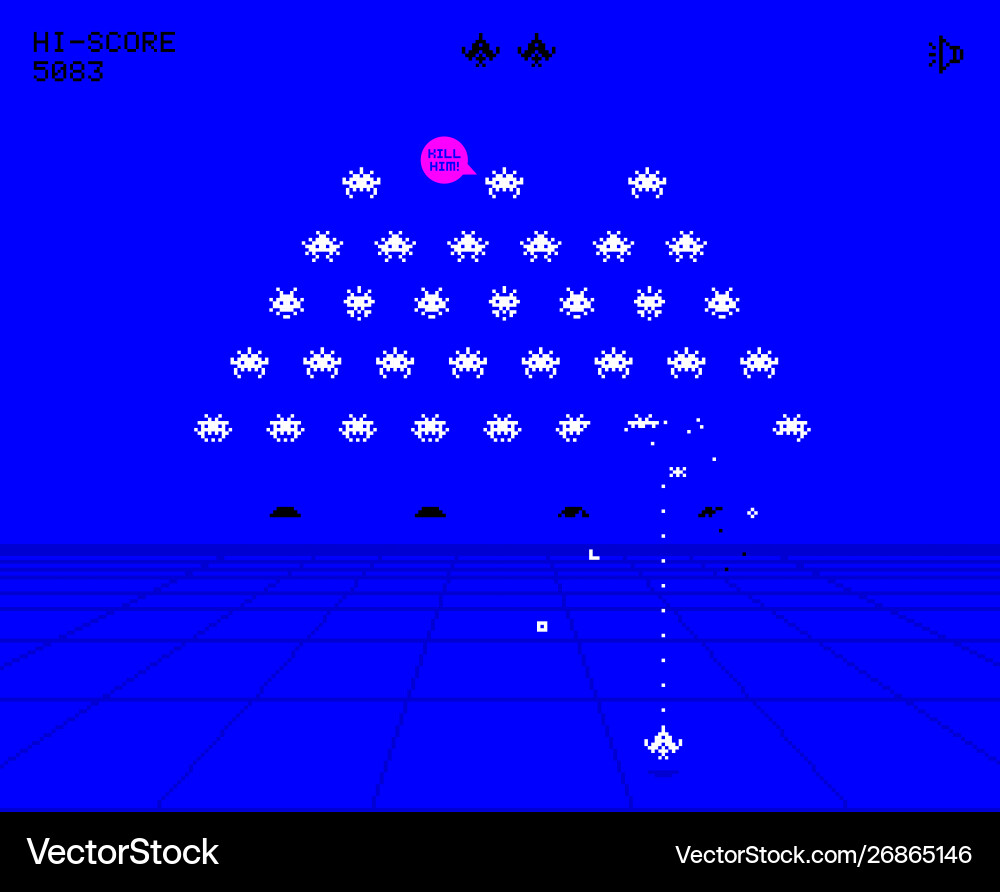 Game interface and elements in pixel style Game interface and elements in pixel style vector image