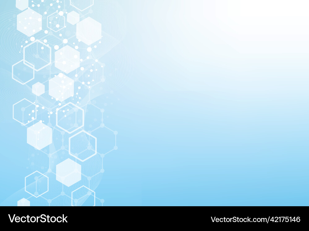 Hexagonal abstract background big data Hexagonal abstract background big data vector image