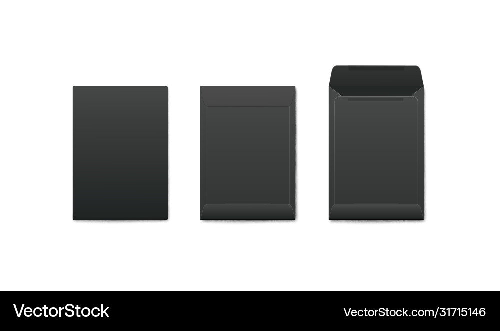 Mockups set vertical blank open and closed Mockups set vertical blank open and closed Vector Image