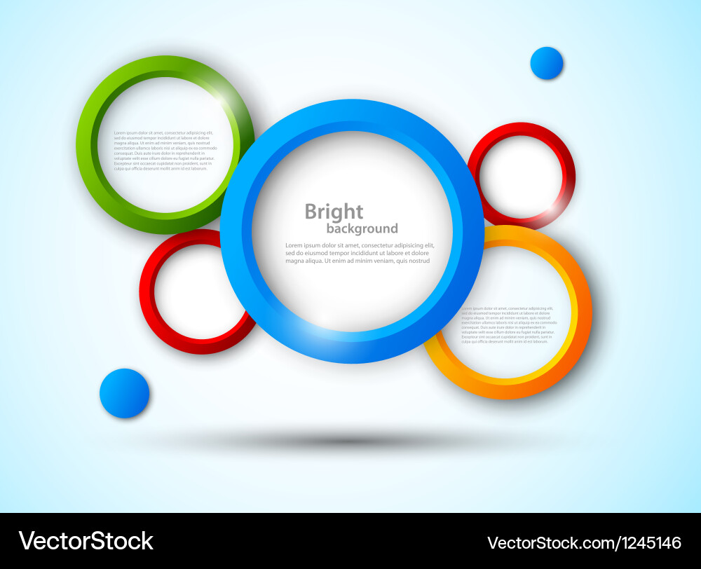 Modern Abstract Background with Circles vector image