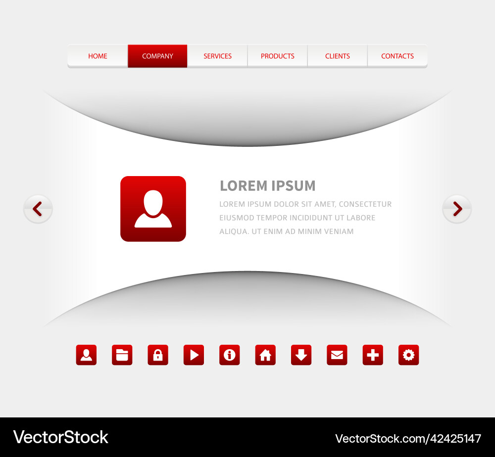 Abstract Geometric Data Interface vector image