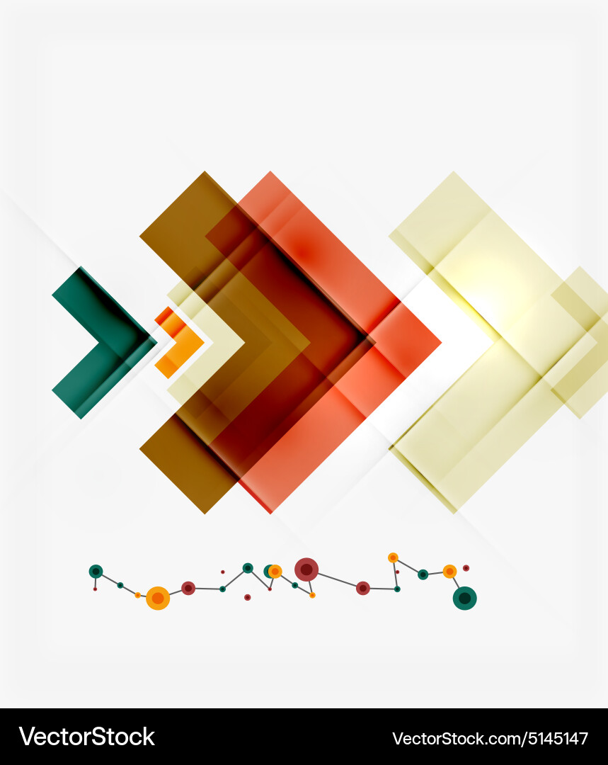 Clean colorful unusual geometric pattern design vector image