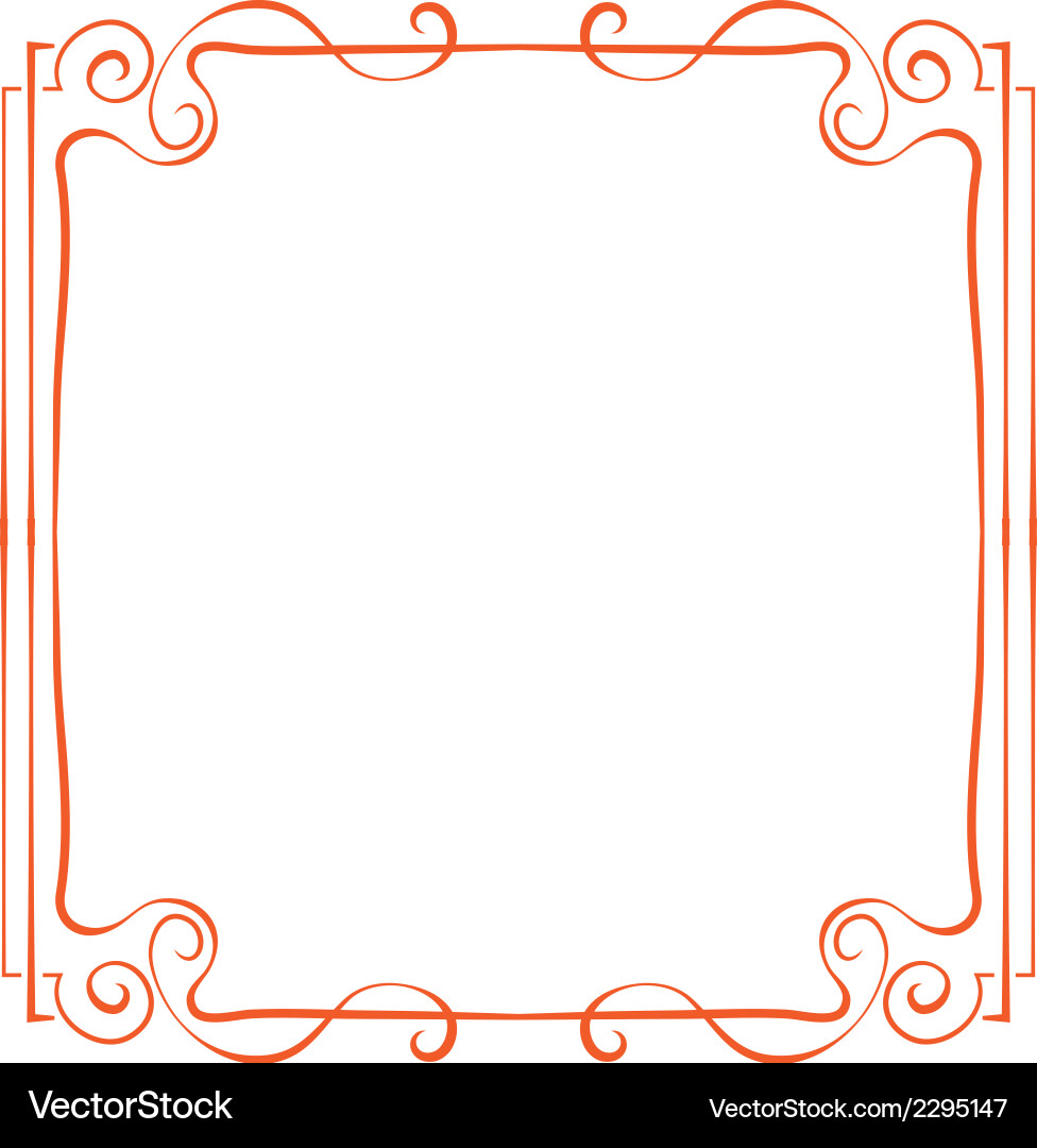 Frame element for design in retro style Vector Image