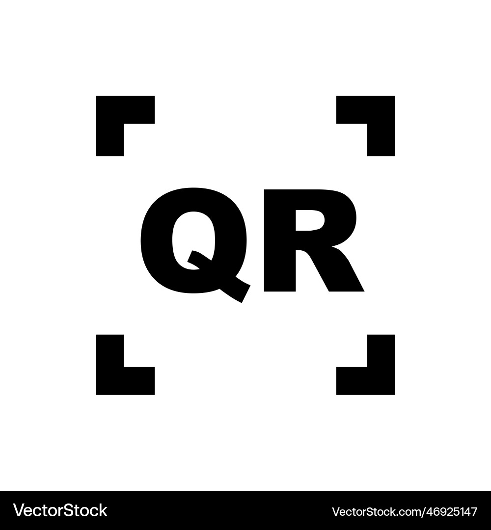 Qr code scan icon or reading Qr code scan icon or reading Vector Image