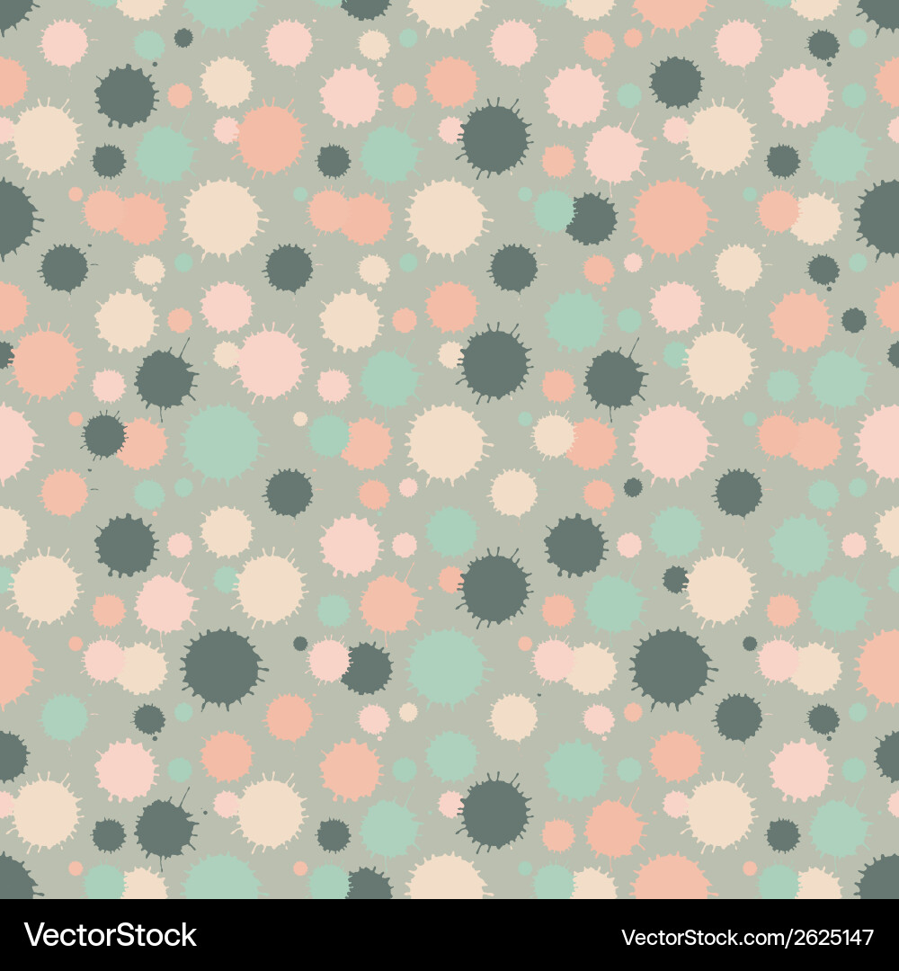 Seamless pattern with painted splash texture vector image