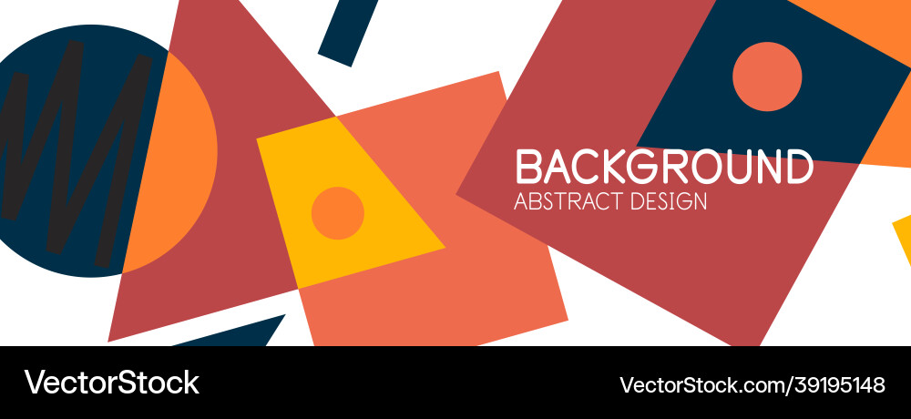 Abstract background with blocks lines geometric Vector Image