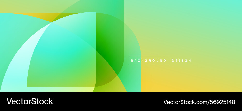 Abstract gradients overlap creating dynamic Vector Image
