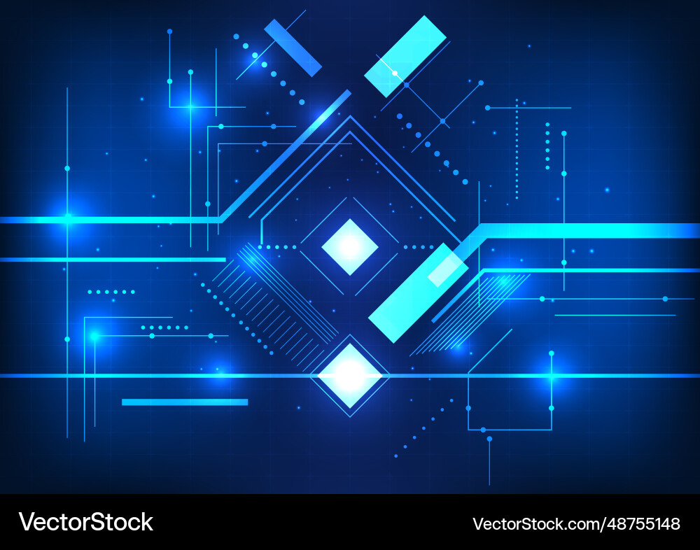 Abstract technology background overlapping Abstract technology background overlapping Vector Image
