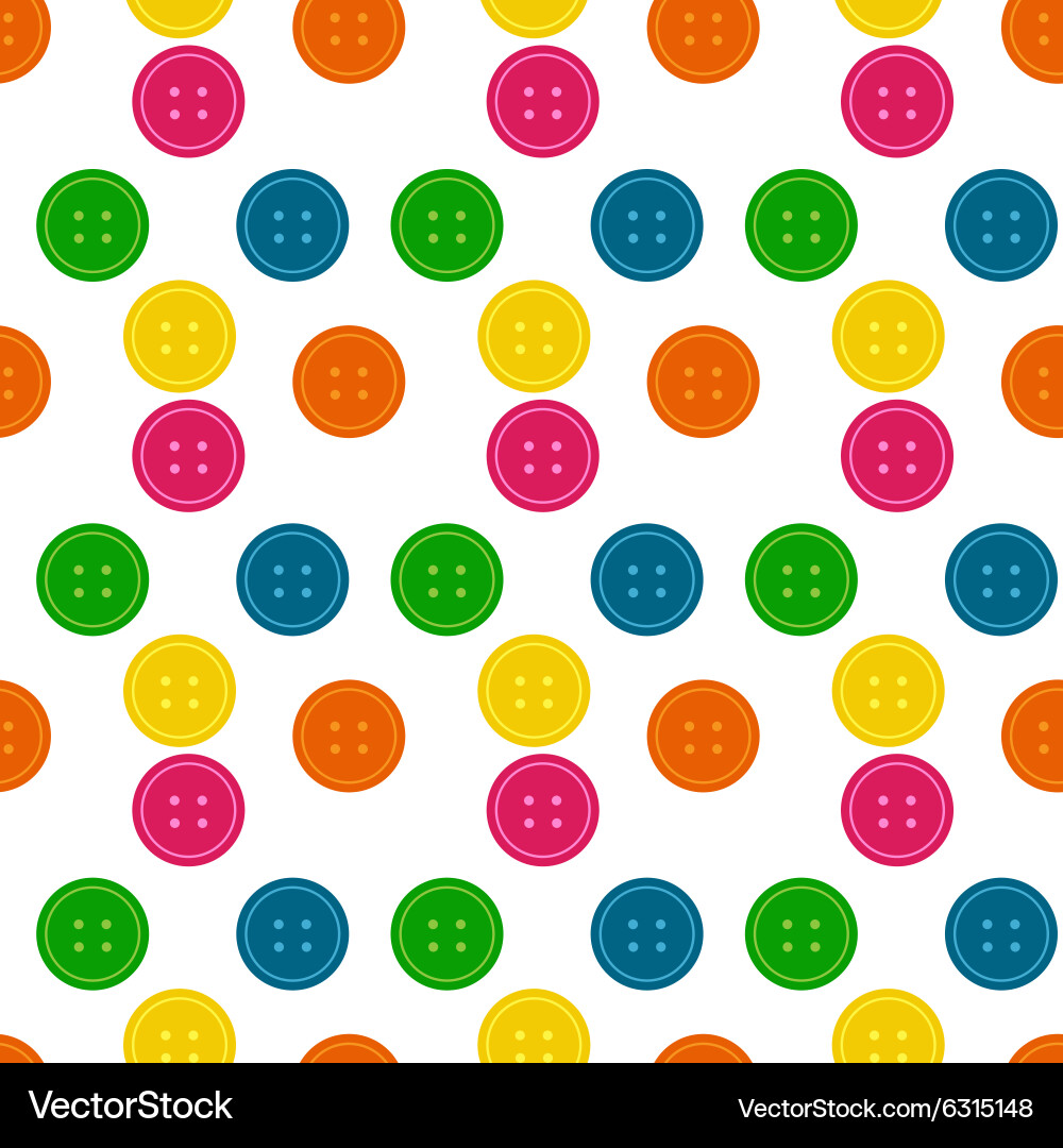 Button seamless pattern background Vector Image