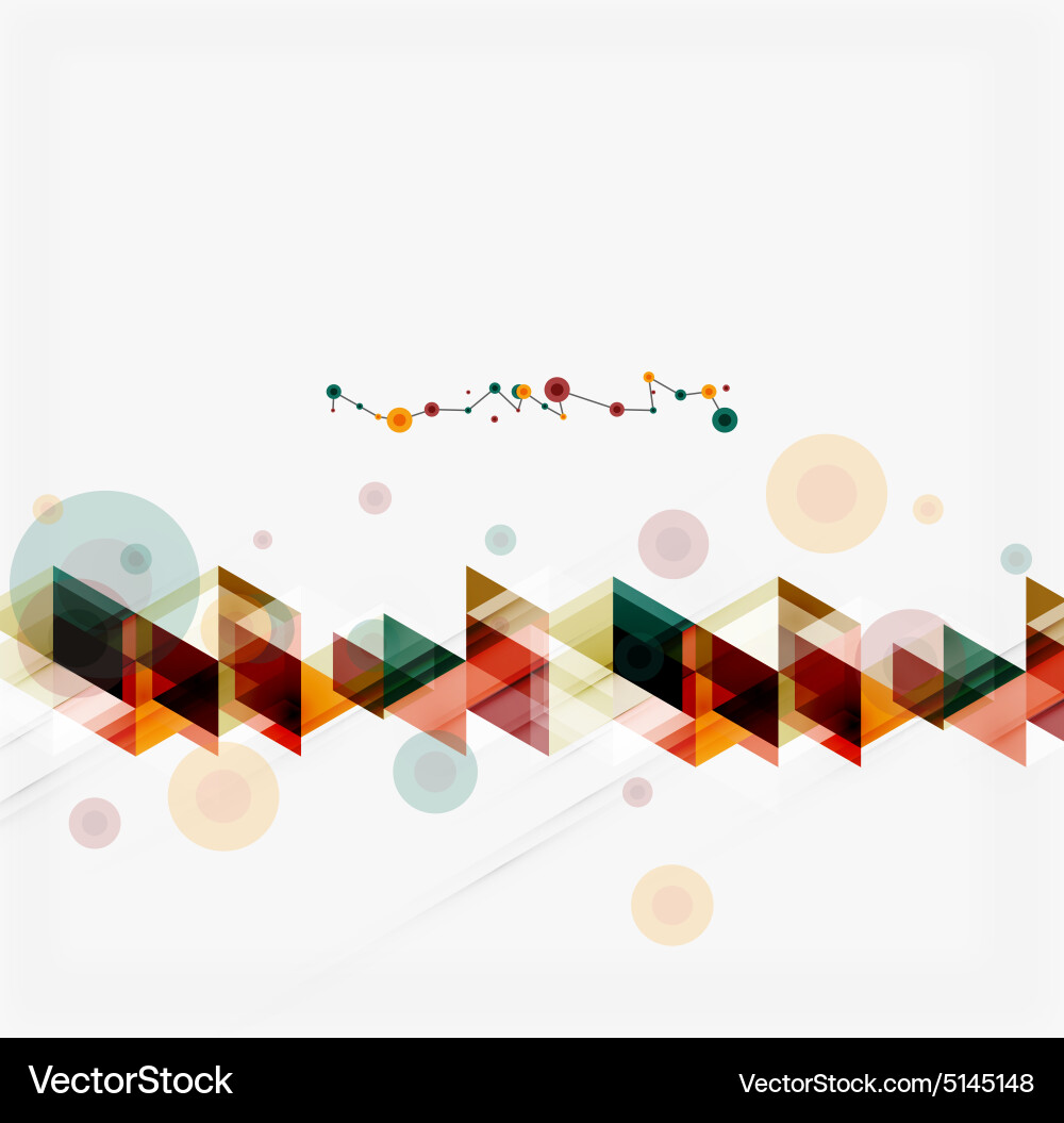 Clean colorful unusual geometric pattern design Vector Image