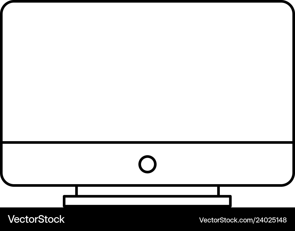 Computer monitor device Vector Image