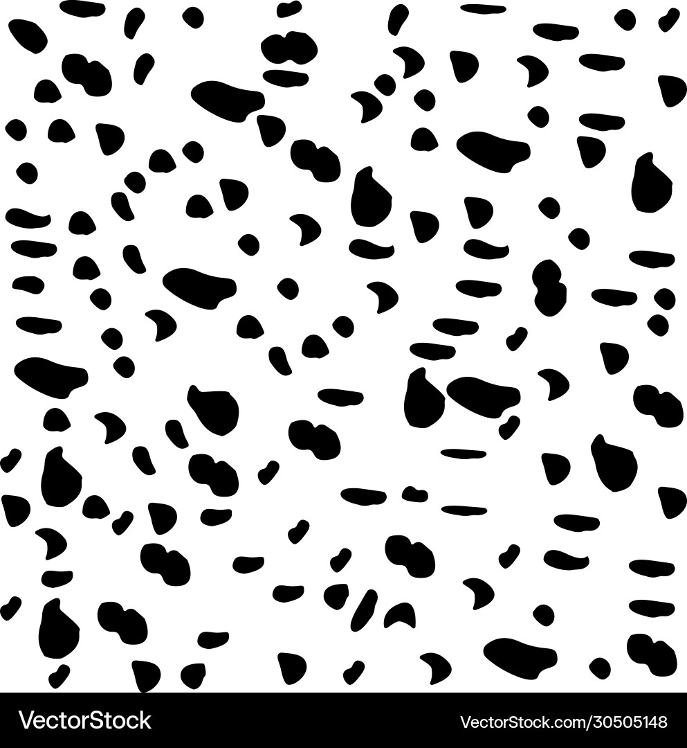 Dalmatian Spot Seamless Pattern vector image