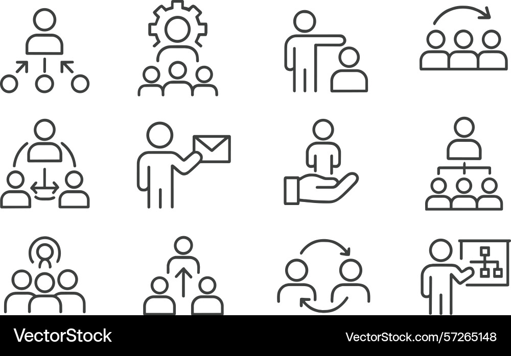 Effective management concepts represented through Effective management concepts represented through vector image