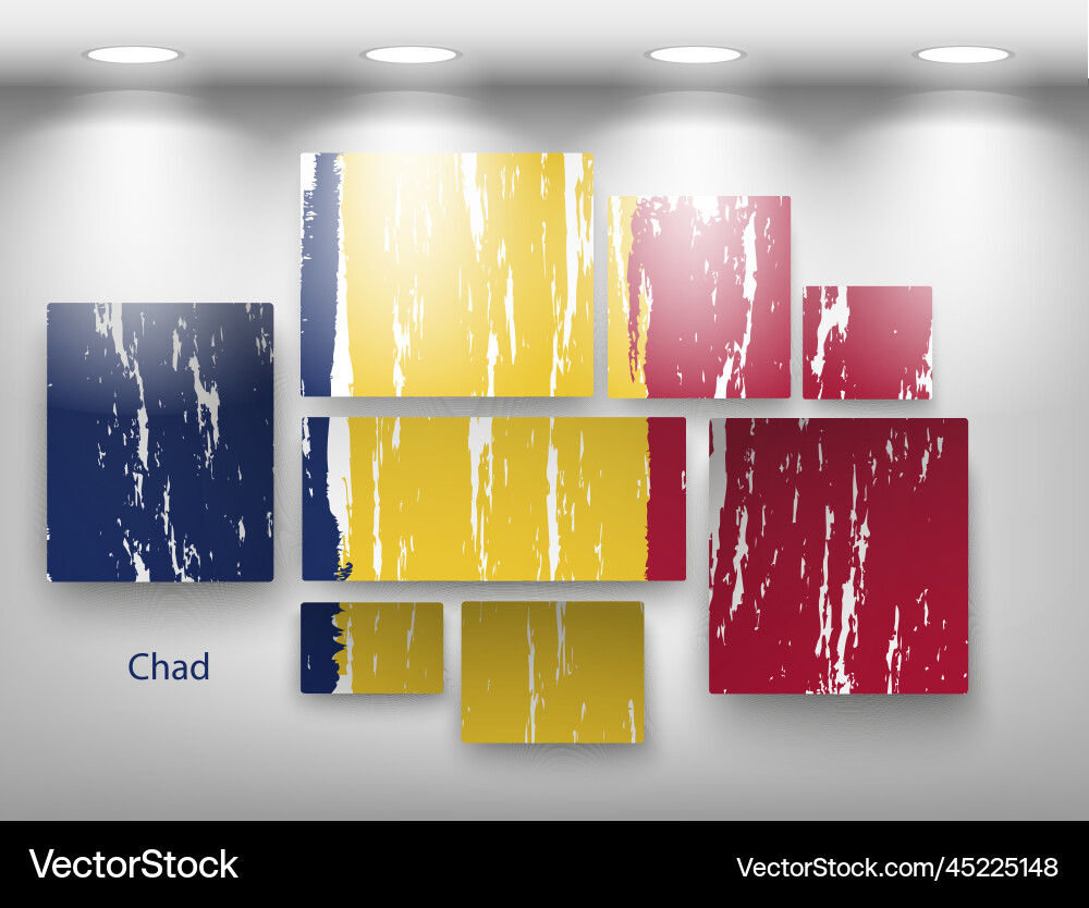 Flag paint in gallery vector image