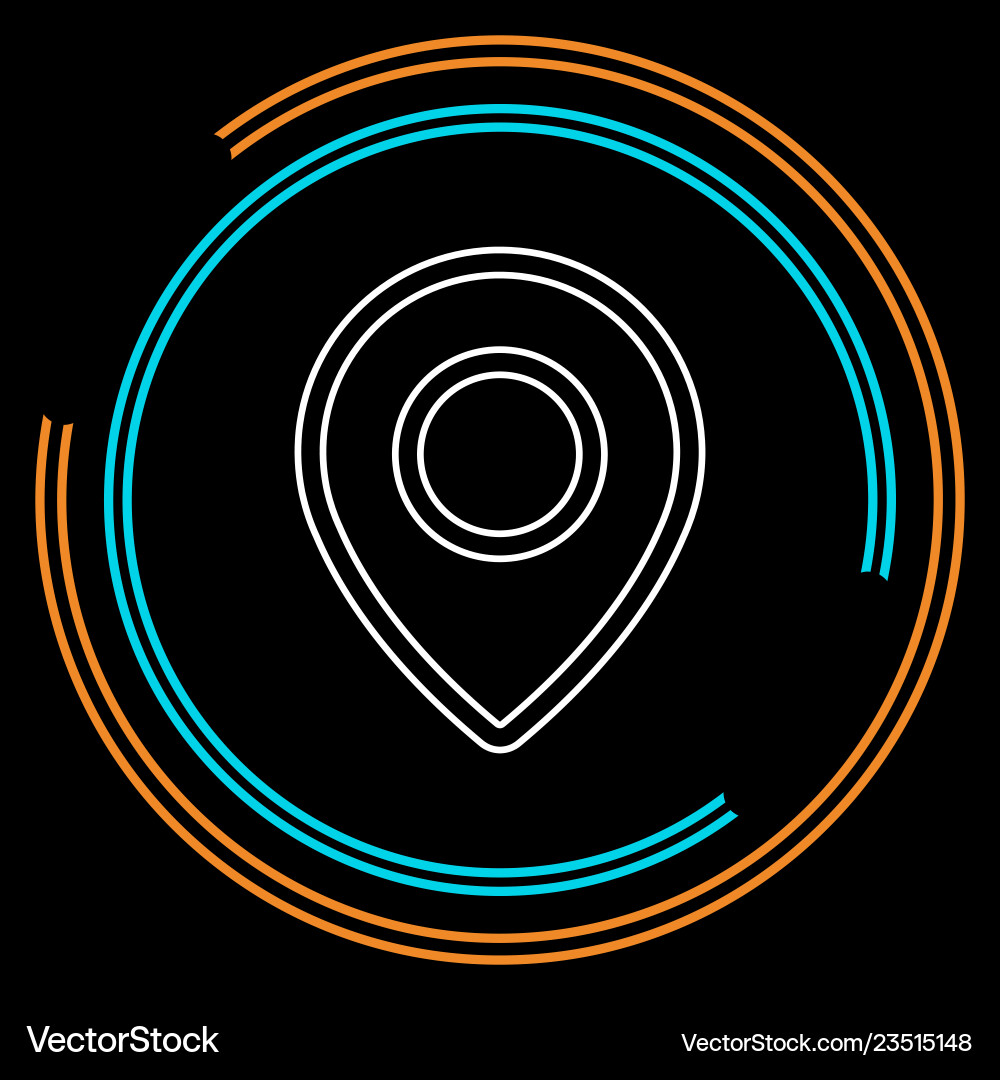 Map pointer pin icon Vector Image