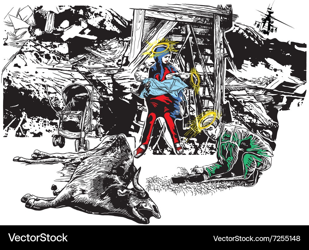 Nativity Scene - Judea vector image