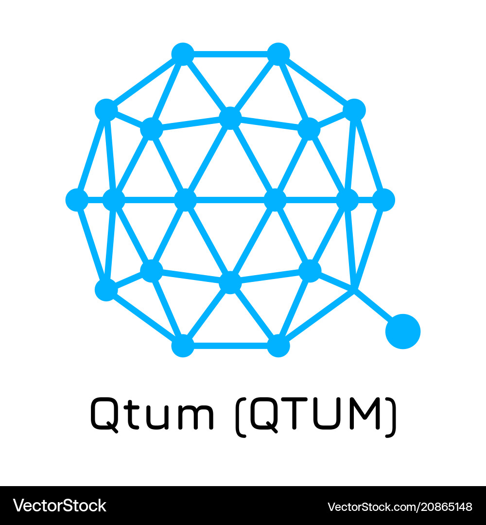 Qtum Crypto Coin Icon – Royalty-Free Vector | VectorStock