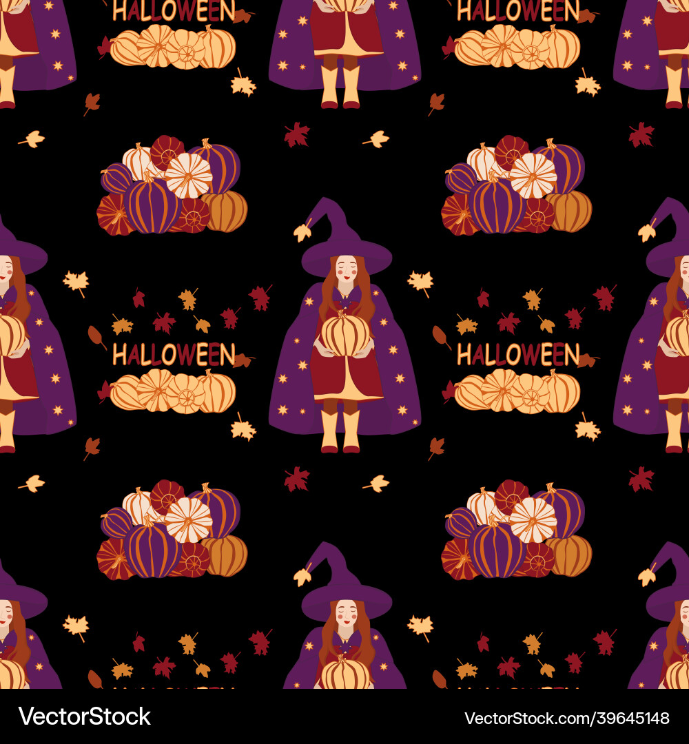 Seamless pattern with the image of a little vector image