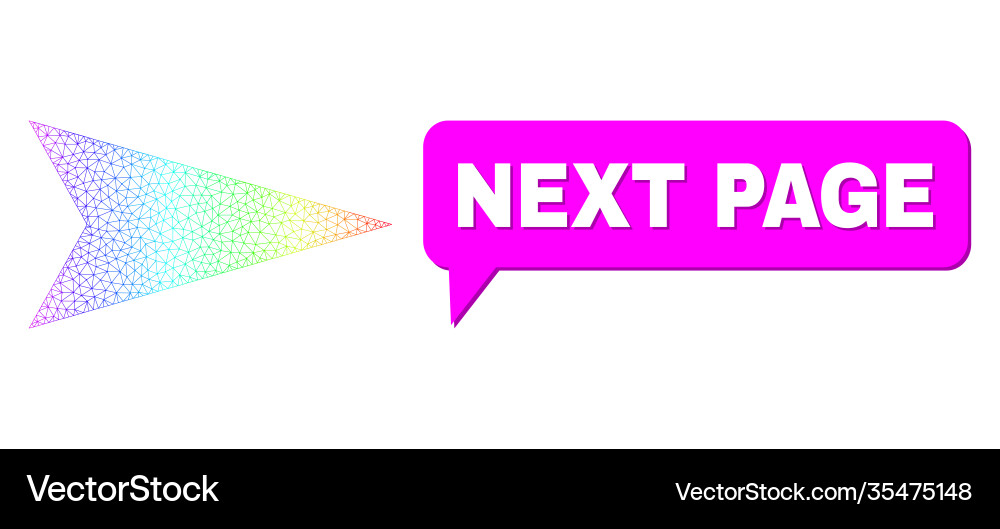 Spectrum net gradient arrowhead right icon Spectrum net gradient arrowhead right icon Vector Image