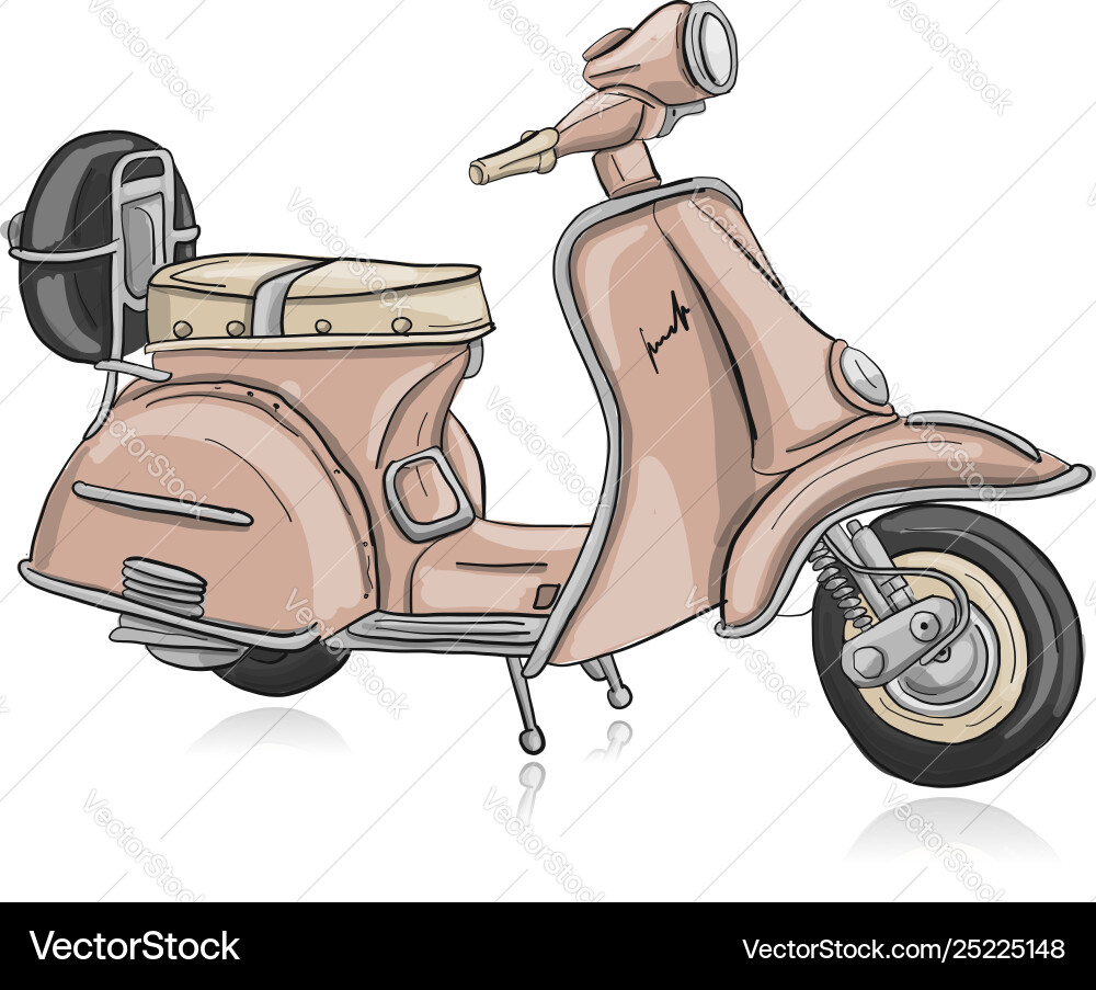 Vintage Roller Skizze für Ihr Design Vintage Roller Skizze für Ihr Design vektorbild